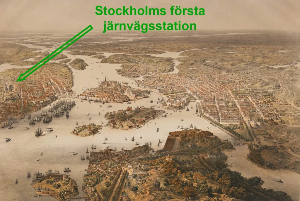 Stockholms första järnvägsstation