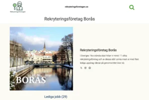 rekryteringsföretag borås statistik 2025-11-25