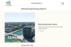 rekryteringsföretag malmö lediga jobb statistik 2025-11-27